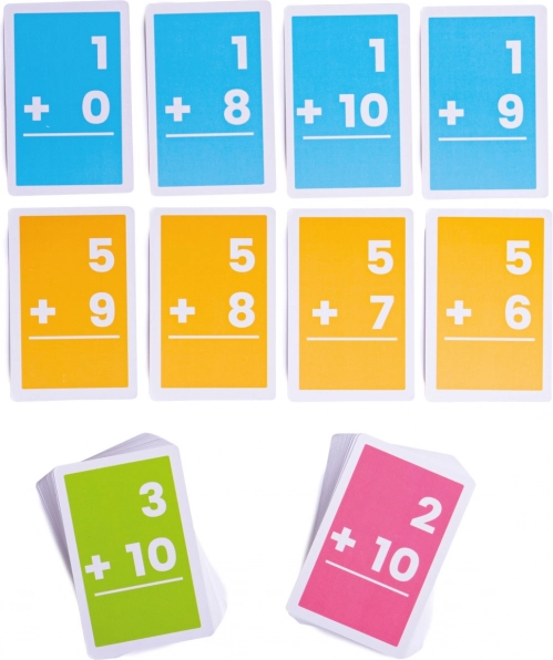 Bigjigs Toys Sæt kort til addition 1-10