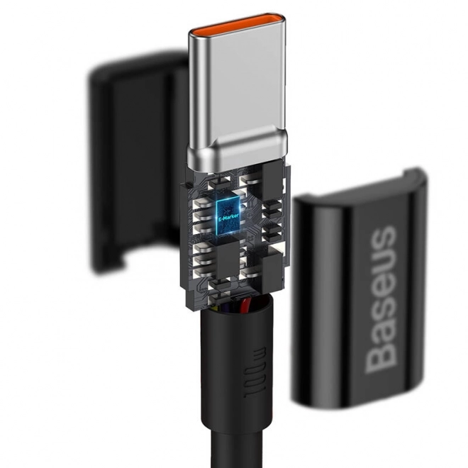 Kabel Baseus Superior Series USB-C til USB-C, 100W, 2m (sort)