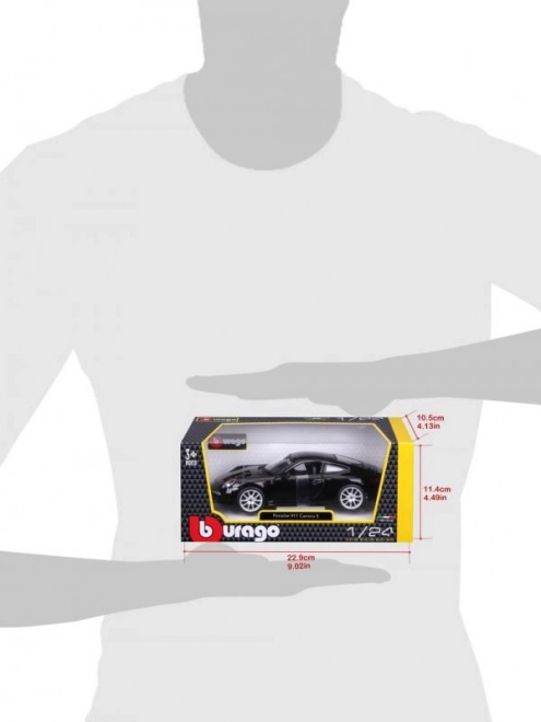 Bilmodel Porsche 911 Carrera S sort