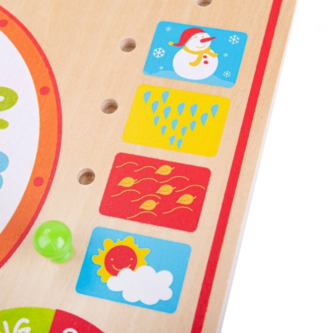 Bigjigs Toys Kalender med ur