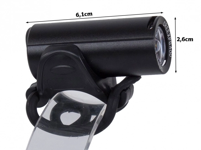 Forlygte til cykel USB med LED Cree