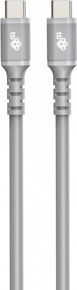 Silikone USB‑C til USB‑C kabel 1 m grå