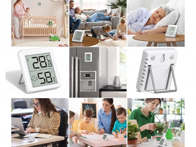 Digitalt termometer med hygrometer til hjemmet