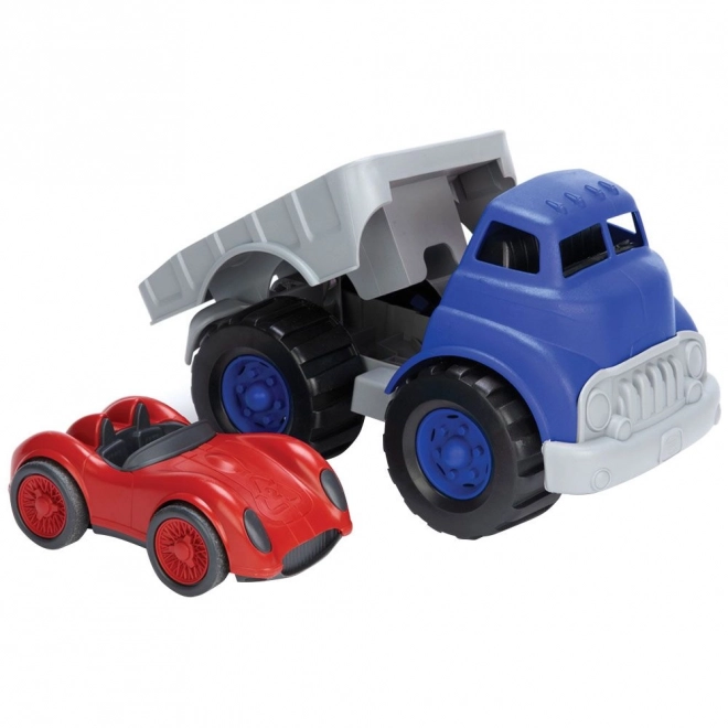 Lastbil med racerbil Green Toys