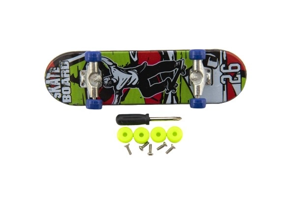 Finger skateboard med skruetilbehør - 9 cm