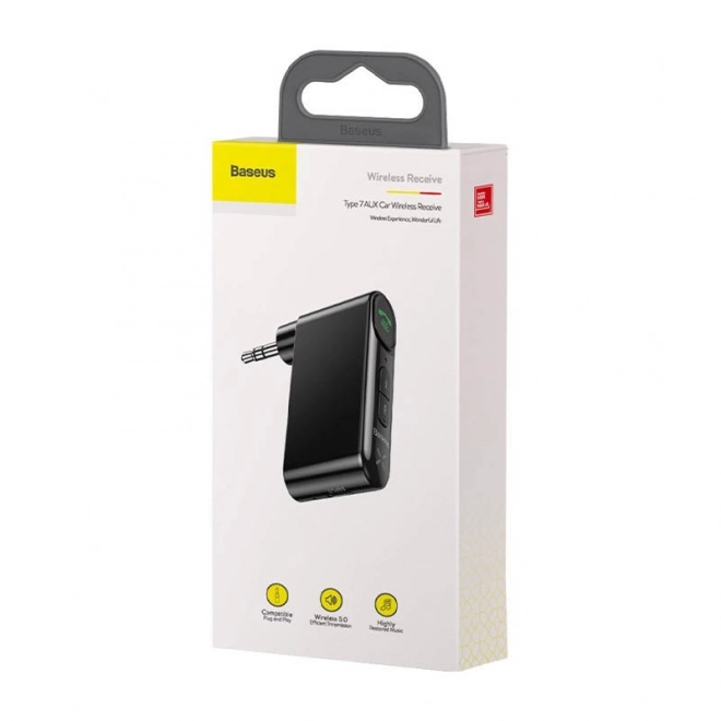 Baseus Qiyin AUX Bluetooth modtager til bil sort
