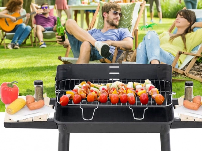 Stor havegrill til trækul