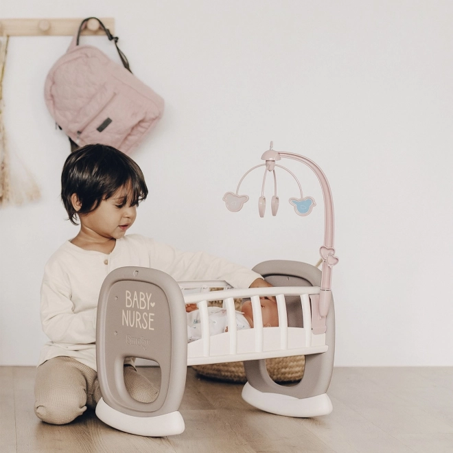 Smoby Baby Nurse vugge med karrusel til dukker