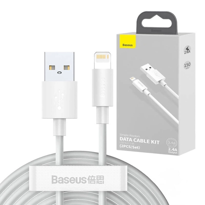 Sæt af data-kabler USB til Lightning Baseus Simple Wisdom