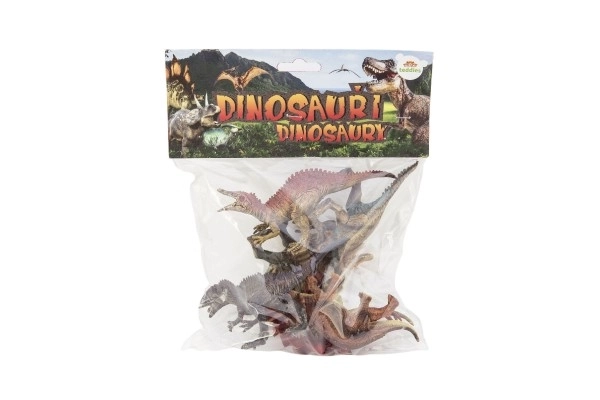 Plastsæt med 6 dinosaurer