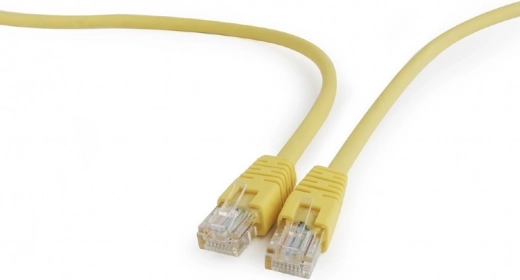 Patchkabel Cat.5e med støbt beskyttelse 1,5 m gul