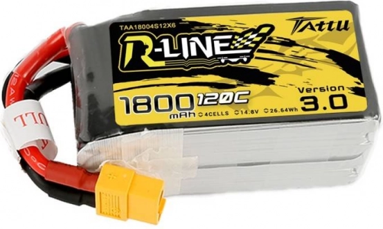 Batteri Tattu R-Line 1800mAh 14,8V LiPo 120C 4S1P XT60