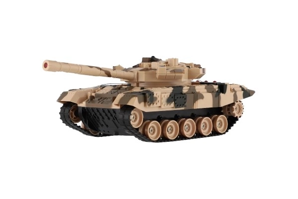 Fjernstyret tank med genopladeligt batteripakke og lydeffekter
