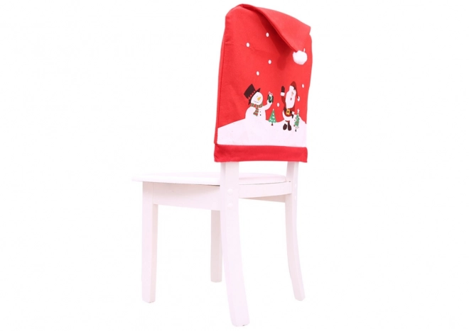 Julebetræk til stol rød 60cm x 48cm 1 stk.