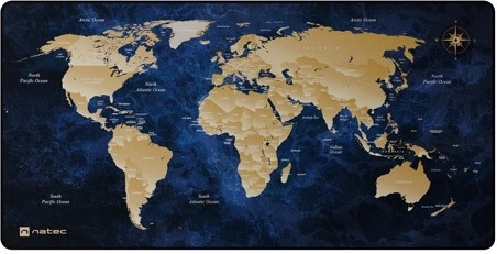 Musemåtte NATEC World Deep Blue 800 × 400 mm
