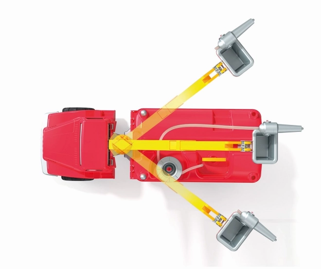 Androni Giant Trucks brandbil med platform og funktionel sprøjtepistol - længde 74 cm