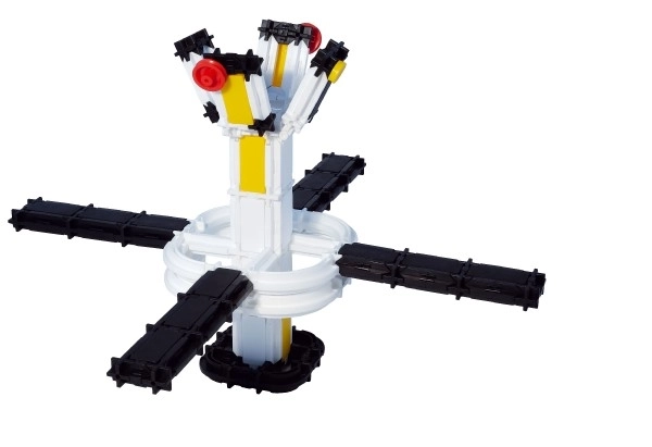 Byggesæt SEVA RUM Satellit plast 425 stk i æske 35x33x5cm