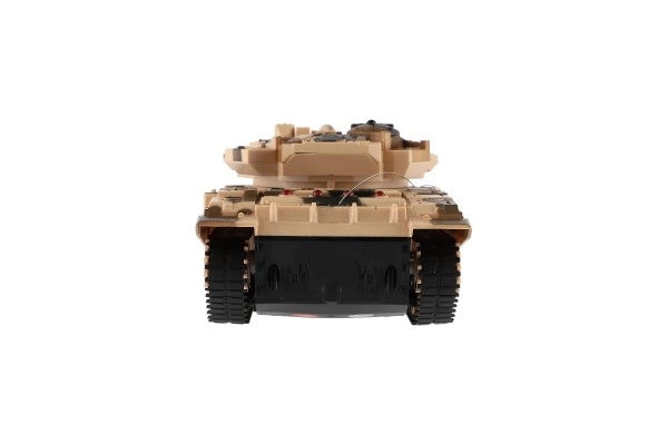Fjernstyret tank med genopladeligt batteripakke og lydeffekter