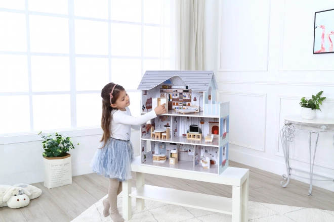 Dukkehus med møbler Residence Emma ECOTOYS