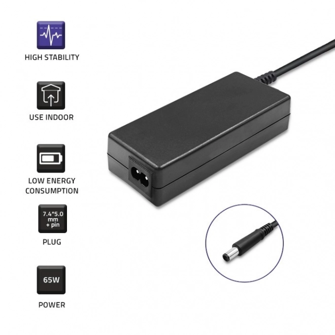 Adapter til notebook Dell 65W 19.5V 3.34A