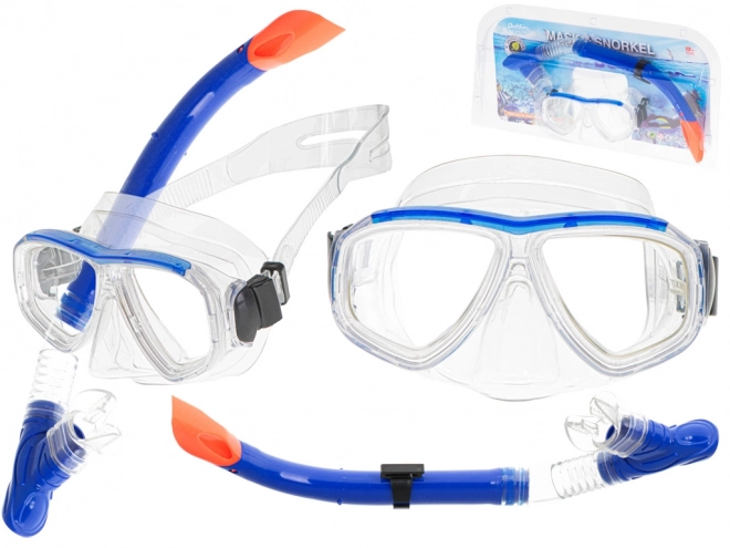 Dykkerbrille til snorkling + sæt med snorkler