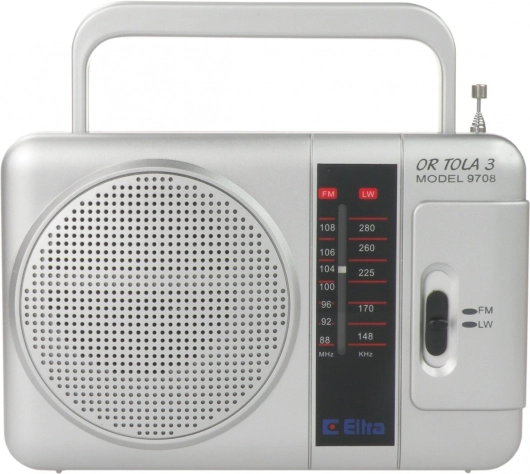 Bærbar radio ELLRA Tola sølv