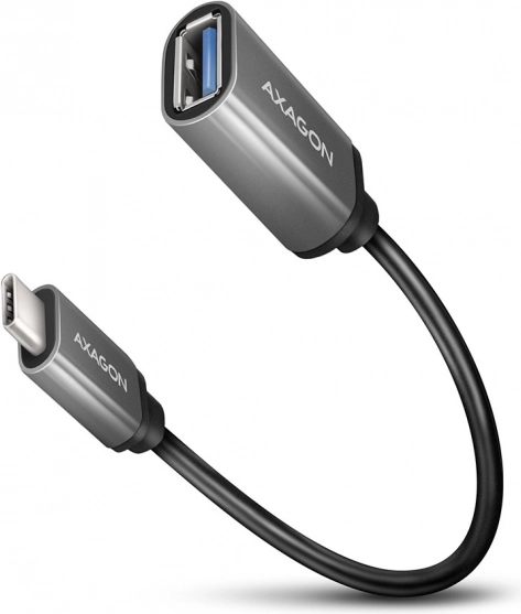 AXAGON RUCM-AFAC kabeladapter USB-C til USB-A, 0,2 m, 3 A, aluminiumsender