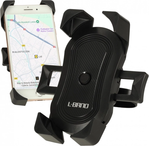 L-BRNO universal telefonholder til cykel, motorcykel og løbehjul – sort