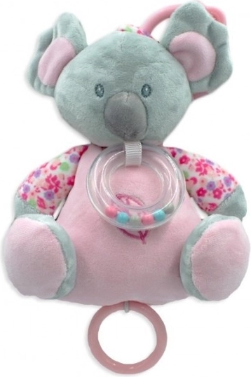 Rosa spilledåse Koala 18 cm