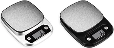 Elektronisk køkkenvægt med LCD-display