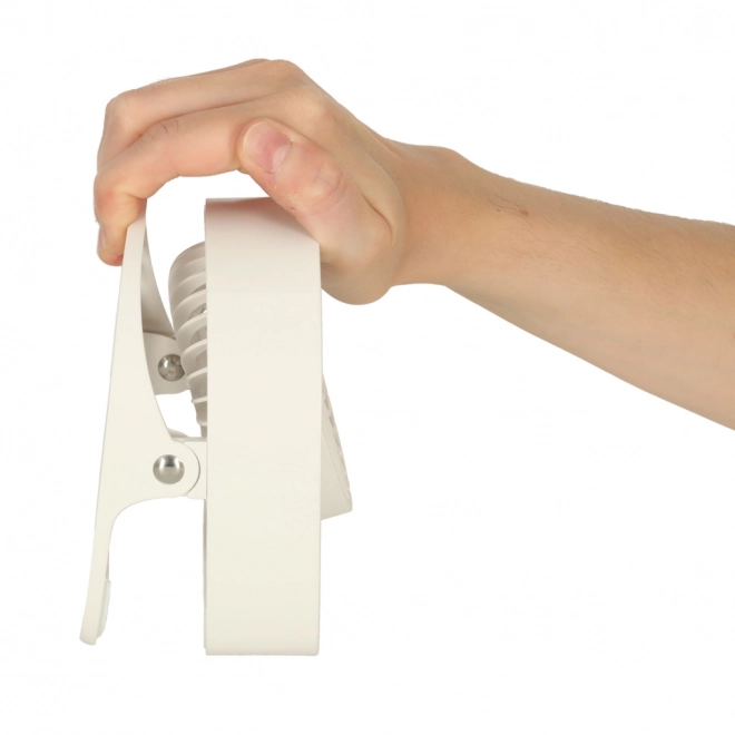 Trådløs USB bordventilator 11,5 cm hvid