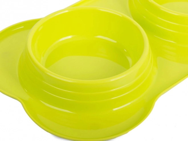 Dobbelt skål til hunde og katte 400 ml x 2