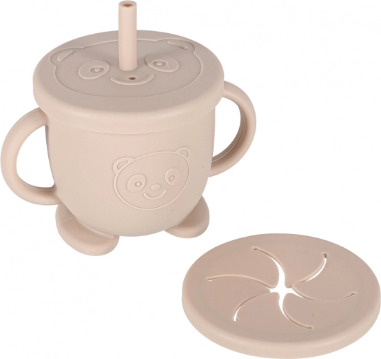 2-i-1 kop: med sugerør og snacklåg