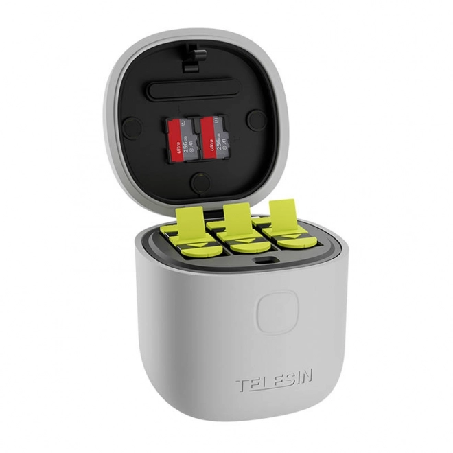Vandtæt oplader Telesin Allin box til GoPro Hero 9 / Hero 10 + 3 batterier