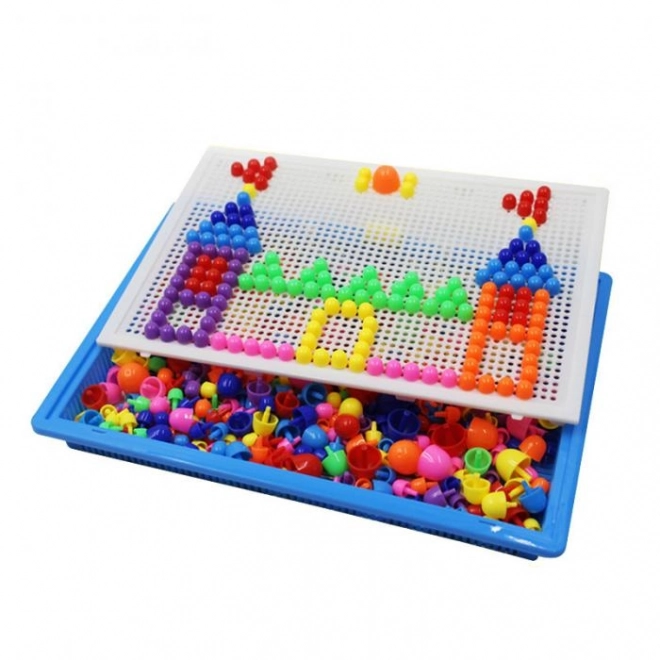 Farverig mosaik med 296 svampe
