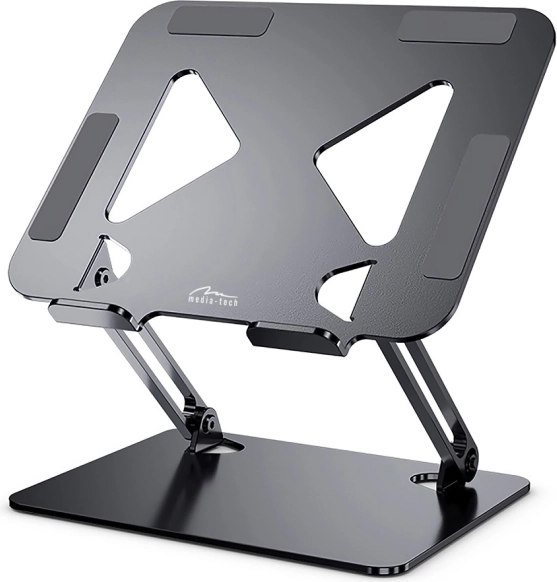 Ergonomisk justerbart laptopstativ fra Media-Tech