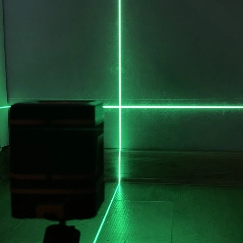 Laser vaterpas med grøn laser