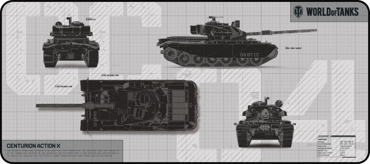 Gaming-musemåtte i begrænset udgave World of Tanks