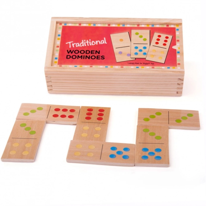 Bigjigs Toys Trædomino klassisk