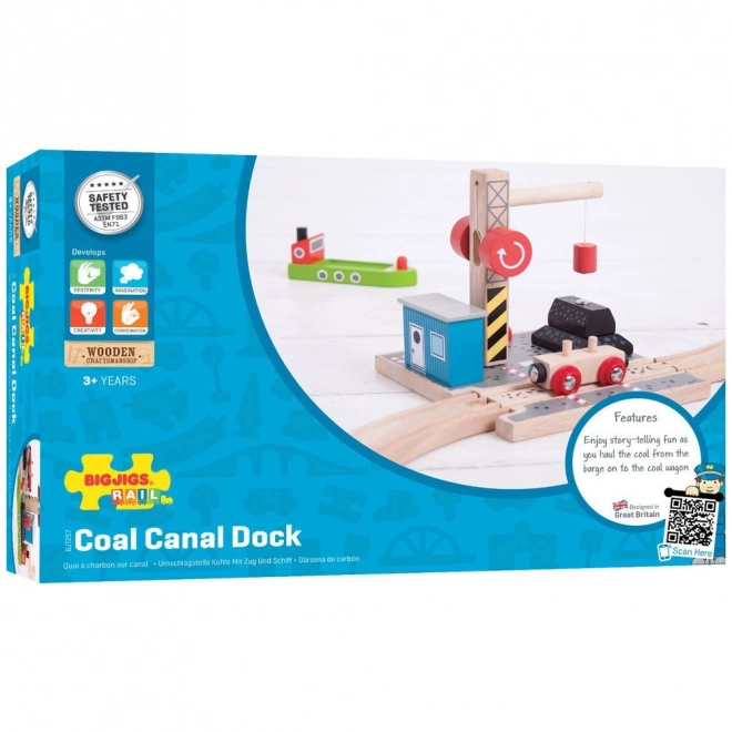 Bigjigs Rail Kuldok med kran