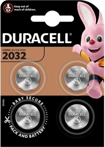 Duracell CR2032 batterier 4 stk.