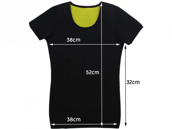 Fitness-t-shirt i neopren til kvinder med korte ærmer