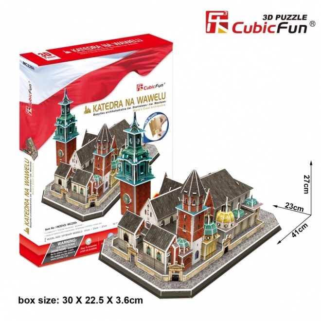 Puslespil 3D Wawel-katedralen 101 dele