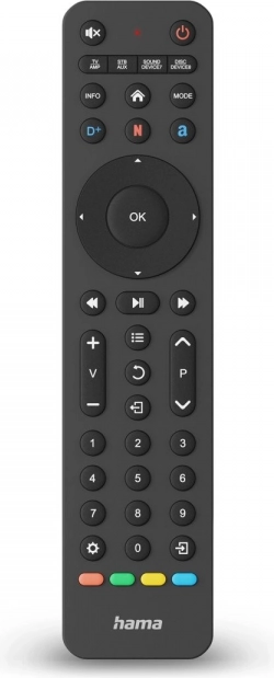 Universel fjernbetjening 8-i-1 med Netflix og Prime Video