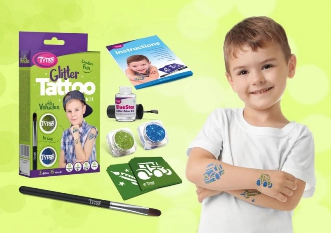 TyToo glitrende tatoveringer transportmidler