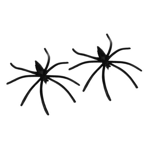 Kunstig Halloween spindelvæv med edderkopper