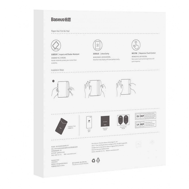 Beskyttende hærdet glas Baseus til iPad 10,2"/Air3 10,5"