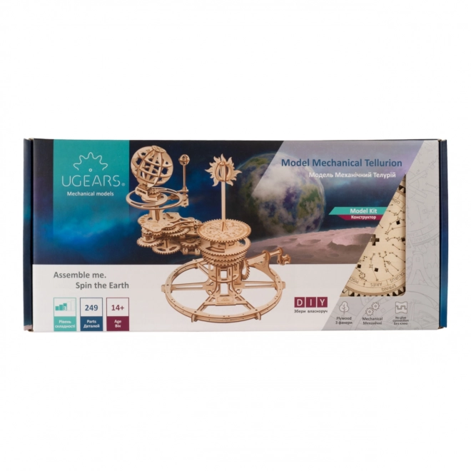 Ugears 3D træmekanisk puslespil Tellurium