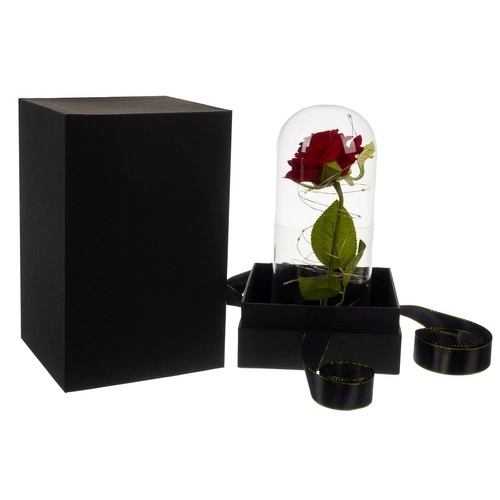 Rose i glas - lysende