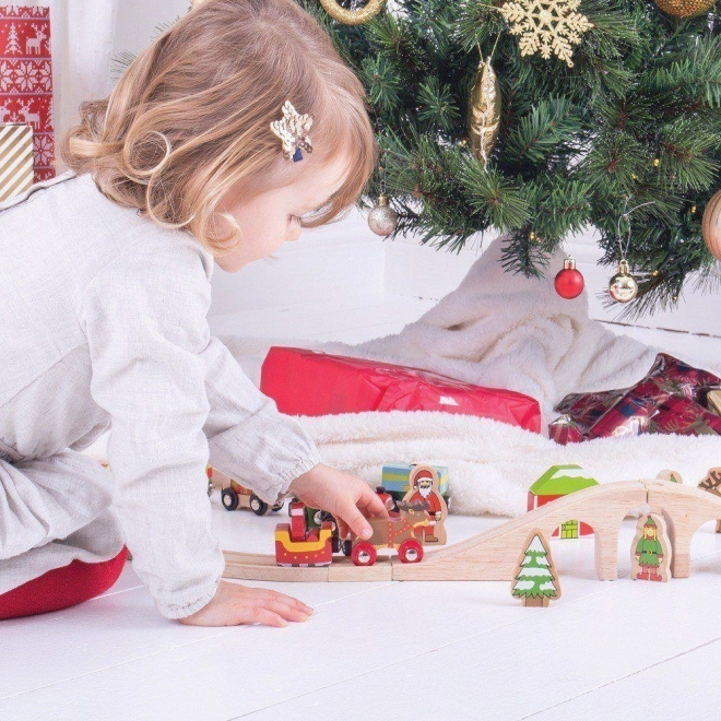Bigjigs Rail Santas sæt + spor